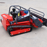 Tondeuse robot télécommandée durable pour terrains accidentés, certifiée CE EPA, à essence, pour la coupe de l'herbe dans les vignobles, sur les pentes et dans les fermes