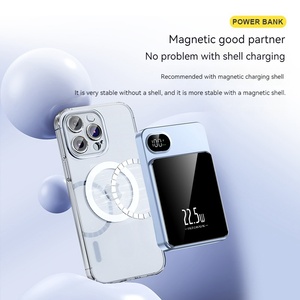 Sạc dự phòng từ tính mạnh mẽ 5000mAh, sạc không dây 15W, hỗ trợ PD20W, đầu ra USB-C, sạc nhanh, màn hình LED, dung lượng 10000mAh - Product Image 2