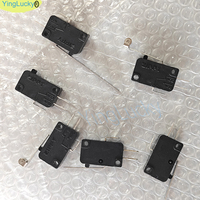 ZIPPY Micro interrupteur 3 broches bornes 4.8mm bouton de manette d'arcade 1 an pour poussoir à pièces alimenté par batterie pièce de langue anglaise