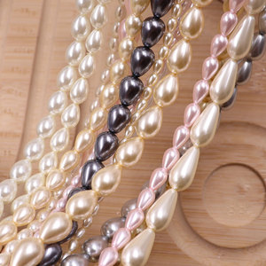 1 Hilo de Perlas en Forma de Lágrima, Perlas Sueltas para <span class=keywords><strong>la</strong></span> Fabricación de Joyas, Personalizadas de Fábrica - Product Image 3