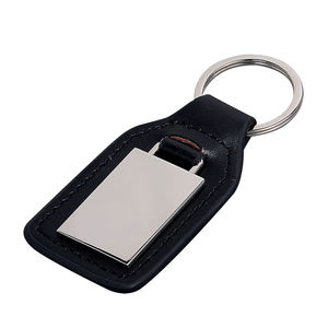 LLavero de cuero genuino hecho a mano <span class=keywords><strong>Crazy</strong></span> Horse para el hogar, llavero para el coche, soporte para logotipo personalizado - Product Image 1