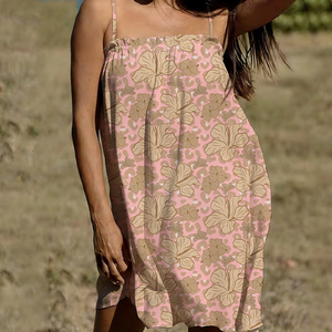Abito Estivo Trendy da Donna <span class=keywords><strong>con</strong></span> Stampa Hawaiana, Senza <span class=keywords><strong>Maniche</strong></span>, in Rayon <span class=keywords><strong>con</strong></span> Spalline Sottili per Vacanze al Mare - Product Image 5