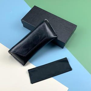 Heaven Earth Logo <span class=keywords><strong>Lunettes</strong></span> de soleil Boîte à <span class=keywords><strong>lunettes</strong></span> Couverture en cuir souple Fermeture magnétique Emballage personnalisable <span class=keywords><strong>Nom</strong></span> de la boutique - Product Image 2