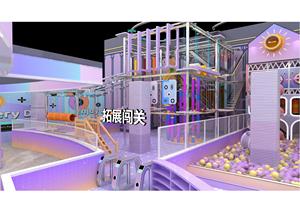 Équipement de terrain de jeu intérieur multifonctionnel, parc d'attractions intérieur souple pour enfants et parc de <span class=keywords><strong>trampoline</strong></span> avec une visibilité et une durabilité élevées - Product Image 2