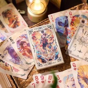 Alta calidad 350gsm Blue Core Paper Vintage Poker Naipes Logotipo personalizable Función de entretenimiento educativo impreso para colección - Product Image 3