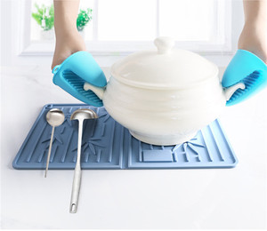 Heat Resistant Foldable <b>Silicone</b> Reusable Dish Drying <b>Mat</b> <b>Silicone</b> Collapsible <b>Mat</b> Drying Pot - Product Image 2