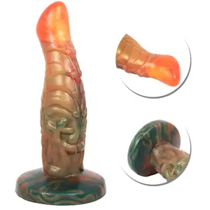 Geiba-pene de silicona líquida para masturbación Anal, consolador con ventosa de 20cm de grosor