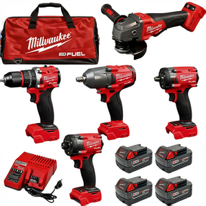 Juego de Destornilladores Eléctricos <span class=keywords><strong>Milwaukee</strong></span> 10 en 1 con Batería de Litio de 18.5 Ah y Cargador, Herramienta Multifunción, Juego de Herramientas Eléctricas para el Hogar - Product Image 2