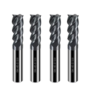 HRC65 <strong>4</strong> <strong>Flute</strong> AlTiN Coated Carbide <strong>End</strong> <strong>Mill</strong> for Hardened Steel Stainless Steel High Speed CNC Milling Cutter - Product Image 1