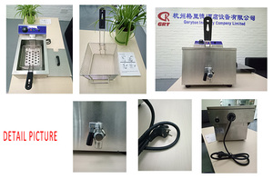 Équipement de cuisine GRT-<span class=keywords><strong>E10L</strong></span> friteuse électrique commerciale de 10 litres avec robinet d'huile - Product Image 3