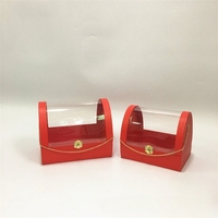 Boîte cadeau portable 2 pièces pour fleurs fraîches, boîte à fleurs éternelles, boîte cadeau portable