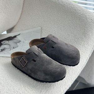 Birken London Pantoufles en cuir de vachette Sandales orthopédiques en liège pour femmes hommes Anti-glissant Caractéristique <span class=keywords><strong>Semelle</strong></span> intérieure en liège pour les saisons printemps et été - Product Image 3