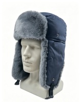 Chapeau de trappeur en fausse fourrure pour homme - Chapeau d'aviateur coupe-vent d'hiver avec protège-oreilles, chapeau Ushanka pour le ski par temps froid - Fournisseur de chapeaux