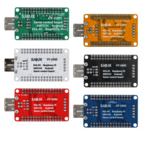 Kit de bricolage d'arcade à 2 joueurs avec lumière d'alimentation LED Encodeur USB Code Board Zero Delay Gamepad Controller-13 Button Cable 4 Joystick