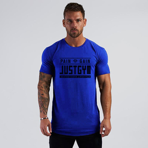 2022 nuovissimo <span class=keywords><strong>abbigliamento</strong></span> da corsa per il Fitness stampato in cotone da <span class=keywords><strong>uomo</strong></span> T-Shirt Hip Hop a maniche corte Casual da <span class=keywords><strong>uomo</strong></span> - Product Image 3