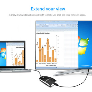 Adaptor Layar USB 3.0 ke 2K HD-MI untuk Beberapa Monitor Bersertifikasi CE FCC Lengkap - Product Image 5