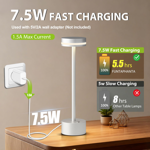 European Style Cordless Desk <b>Lamp</b> Modern Warm Light Sleep <b>Lamp</b> Eye protection Table <b>Lamp</b> Suitable for <b>Study</b> Bedroom Living Room - Product Image 2