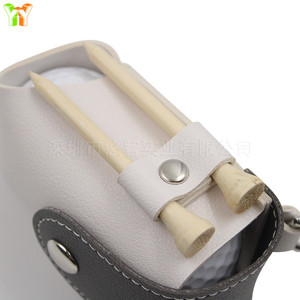 En stock : sacs de golf en cuir bicolore, sacs de golf pour le practice, protège-clous de chaussures, accessoires de golf et cadeaux. - Product Image 4