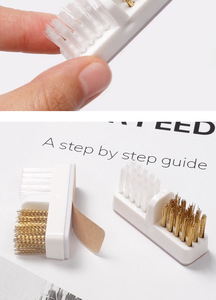 Copper Nail Drill Bit Cleaning Brush Carbide Burr Dust Cleaner Brush for Manicure <b>E</b> <b>File</b> Bits - Product Image 5