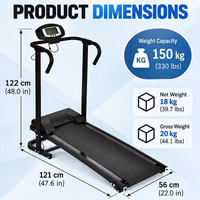 Tapis de course manuel pliable prêt à être expédié, faible MOQ, en stock, 150 kg, non motorisé, pour la maison, vente en gros OEM ODM