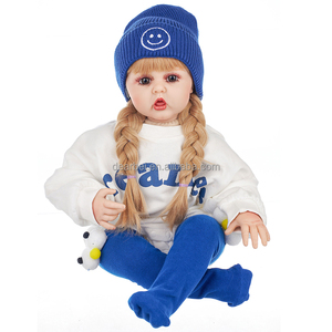 Muñeca Reborn Dearbei para Niñas, Material <span class=keywords><strong>de</strong></span> Vinilo, <span class=keywords><strong>Tamaño</strong></span> <span class=keywords><strong>de</strong></span> 50 cm a 1 m, Juguete <span class=keywords><strong>de</strong></span> Princesa para Niñas Pequeñas, Características Realistas, Regalo <span class=keywords><strong>de</strong></span> Cumpleaños - Product Image 2