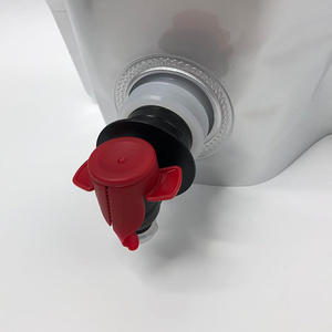 Pochette en aluminium debout avec grand bec avec valve Sac refermable thermoscellable pour vin rouge bière jus boisson - Product Image 2