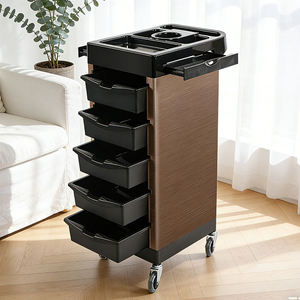 2026 New Durable 5-Tier Salon Storage <b>Trolley</b> Plastic Hair Salon Equipment Factory Wholesale - Product Image 3