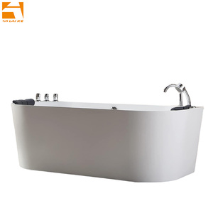Baignoire Balnéo Autoportante Moderne en Acrylique pour 1 Personne avec Jets et Lumières – <span class=keywords><strong>Jacuzzi</strong></span> Intérieur pour une Expérience Spa Luxueuse à Domicile - Product Image 2
