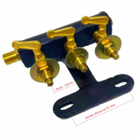 Vanne de sécurité hydraulique en laiton pour gaz/air, contrôle d'entrée haute température, taille de port 1/4, accessoires pour cuisinière/brassard à gaz, barbecue