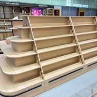 Op maat gemaakte schappen, gondola's, supermarkt displays, schappen, houten kastensystemen, meerlaags rekken