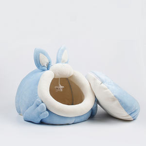 नई शैली सर्दियों के गर्म इनडोर दौर पालतू सो नेस्ट गुफा बिल्ली का बच्चा पिल्ला टोकरी बिल्ली कुत्ते बिस्तर - Product Image 4