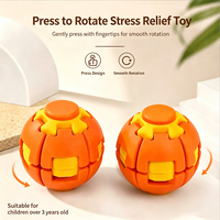 Balle anti-stress en plastique imprimée en 3D, jouet multicolore à presser et à tourner pour enfants de 5 à 7 ans et adultes, soulage l'anxiété