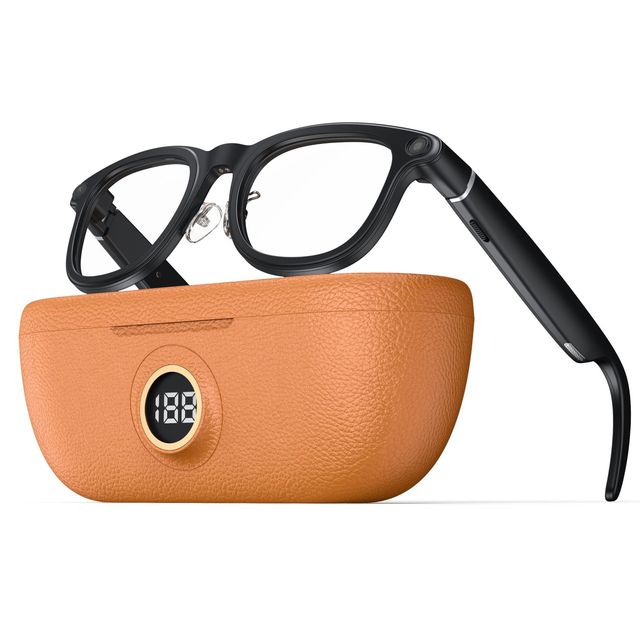 X01 Smart Glasses 8.0 Million Pixel Camera 1200P 32GB Charging Case Audio Video Recording Anti-Shake AI Smart Assistant