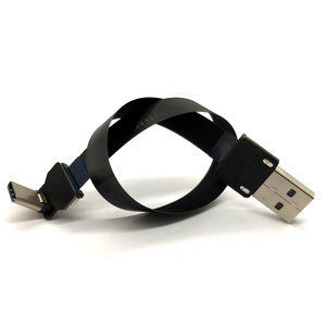 FFC Micro Mini <span class=keywords><strong>USB</strong></span> Type C FPV Mince Plat souple FPC charge sortie <span class=keywords><strong>AV</strong></span> Câble OTG pour FPV sans balais Cardan xaja - Product Image 3