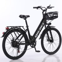 Vélo électrique de ville à longue portée 500W 45 km/h, fabriqué en Chine, 2 roues, 24 pouces, vélo électrique pour adultes