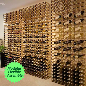 Estante de almacenamiento de vino de fácil montaje para 12 botellas, diseño Modular expandible para Barra de cocina - Product Image 4