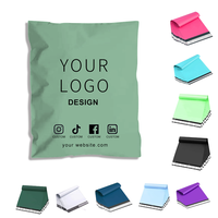 Enveloppe d'expédition jetable biodégradable et compostable en polyéthylène noir 3 mil, personnalisée, marque YY