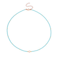 Joyería Bohemia Chic, Collar de Perlas Turquesa Hecho a Mano para Mujer, Joyería Bohemia Hecha a Mano