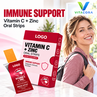 Film oral à dissolution rapide à la vitamine C et au zinc, soutien immunitaire, booster d'immunité, OEM ODM, marque privée, GMP, Halal, Casher, sans sucre, vente en gros