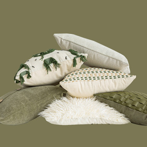 New <strong>Olive</strong> <strong>Green</strong> Nordic INS Windblown Hair Pillow, Headboard Pillow, Waist Pillow <strong>Cushion</strong> - Product Image 2