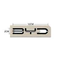 Autocollant Emblème Lettres BYD 3D pour Voiture, Logo Latéral Arrière, Modification, Badge Chromé ABS, Décoration pour Tous les Véhicules BYD, Accessoires