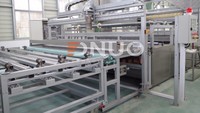 Panneau plat en polyester renforcé de fibre de verre, enduit de gel, haute précision, avec commande PLC automatique, pour la réfrigération des camions