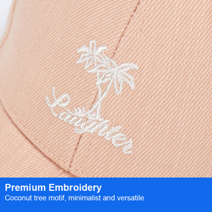 Gorra de Béisbol Rosa Personalizada con Bordado, 6 Paneles, Ajustable, de Algodón, para Mujer, Gorra Deportiva, Sombrero para el Sol, Protección Solar para Verano y Actividades al Aire Libre - Product Image 3