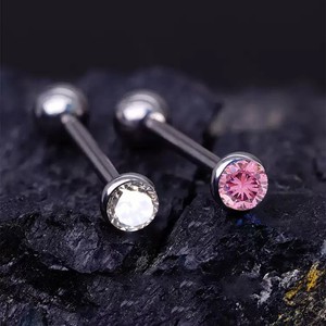 <span class=keywords><strong>Piercing</strong></span> per Lingua in Lega di Titanio F136 con Filettatura Interna, Chiodi per Lingua G23, Barbell per Cartilagine dell'Orecchio, Trucco Permanente, Stud per Lingua - Product Image 2