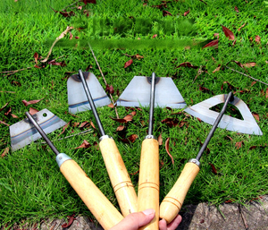 <span class=keywords><strong>Houe</strong></span> à légumes courbée en <span class=keywords><strong>acier</strong></span>, outil à main polyvalent pour l'agriculture et les fleurs, conception <span class=keywords><strong>creuse</strong></span> - Product Image 5