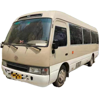 Mini-bus Hiace d'occasion, 29 places, diesel, fourgonnette de transport de passagers à vendre, boîte de vitesses manuelle, conduite à droite, nom du bus Coaster