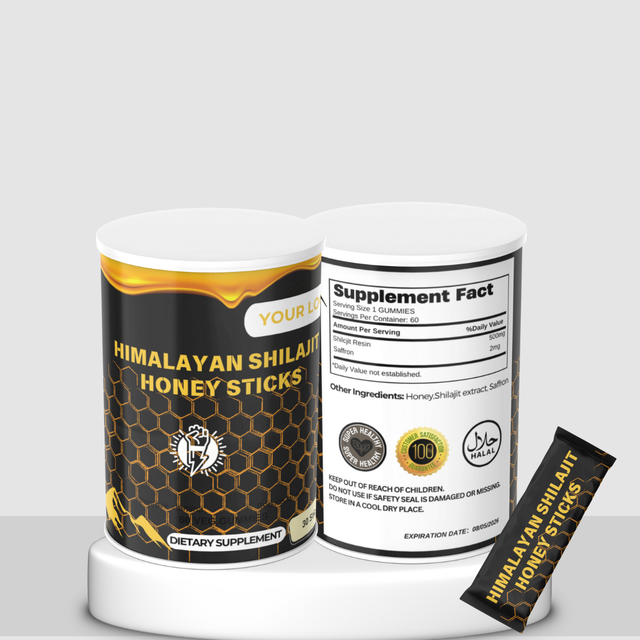 OEM Pure Himalayan Shilajit & Saffron Honey Oral Liquid with Organic Honey for Adult Immune Support and Energy Boost