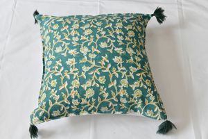 Hand Block Printed Cotton <b>Pillows</b> Size 18*18 inch Wholesale Popular Luxurious Decorative <b>Pillow</b> Covers Bulk Product - Product Image 2