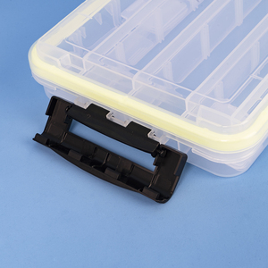Portable Waterproof Fly Fishing <strong>Box</strong> with Single-layer 34*21.5*5.5cm Plastic for <strong>Bait</strong> for Use in Streams Rivers Lakes Oceans - Product Image 4