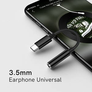 Cables de <span class=keywords><strong>Audio</strong></span> y Video AUX al por Mayor UNIEAN, Cable Adaptador Convertidor de Tipo-C Macho a 3.5MM Hembra para iPhone a Android - Product Image 2